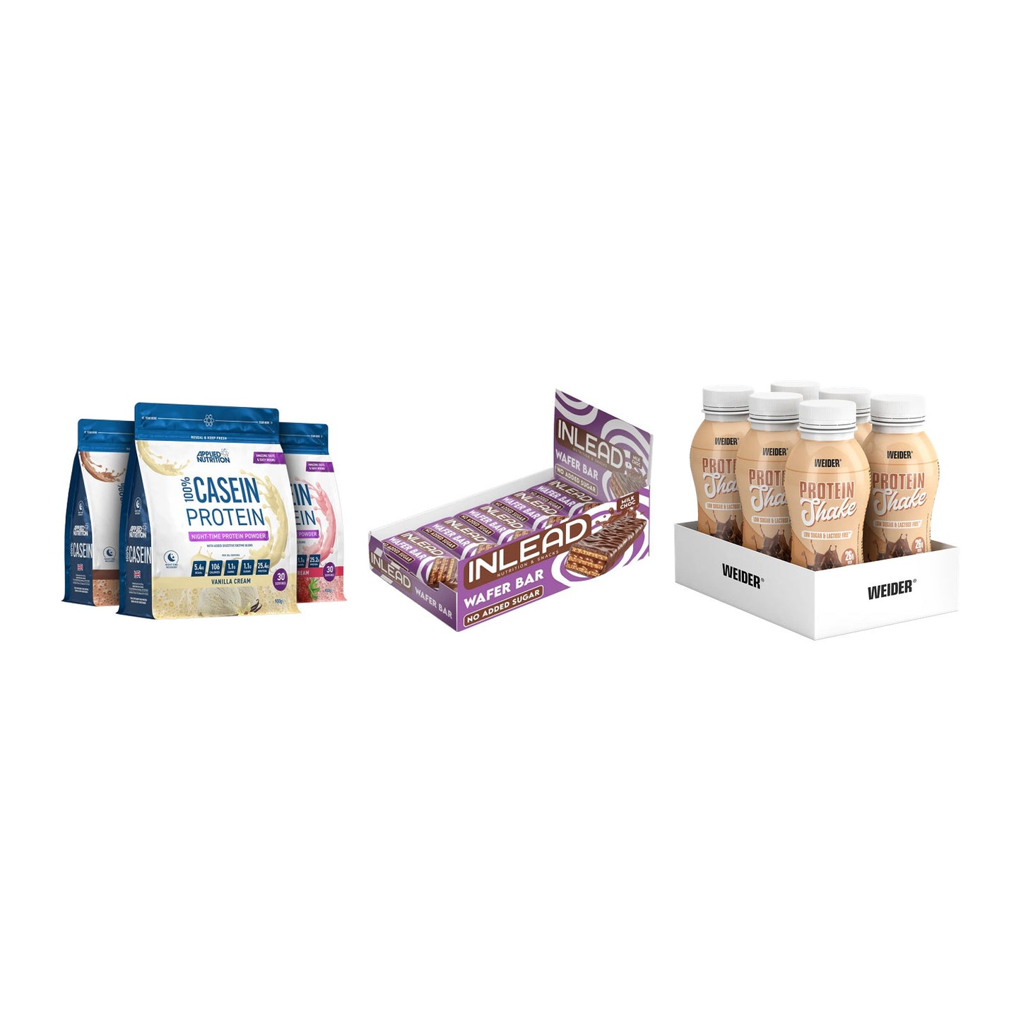 Schokolade Geschmacks-Trio: Applied + 3× INLEAD Wafer + 1 weitere – alle enthaltenen Artikel
