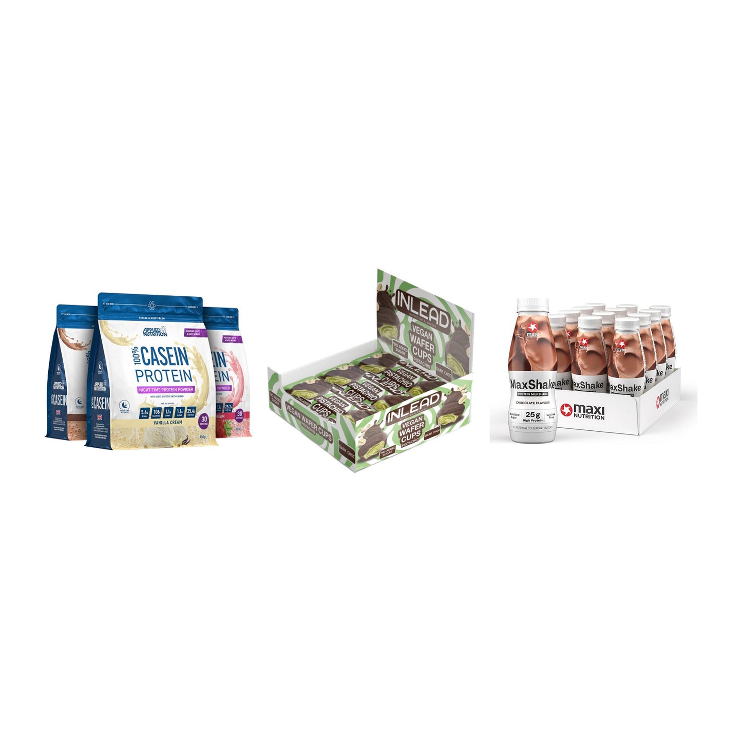 Schokolade Geschmacks-Trio: Applied + 3× INLEAD Wafer + 1 weitere – alle enthaltenen Artikel