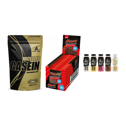 Schokolade Geschmacks-Trio: Peak Micellar + 3× Mars High + 1 weitere – alle enthaltenen Artikel