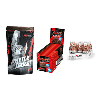 Schokolade Geschmacks-Trio: Big Zone + 3× Mars High + 2× MaxiNutritio – alle enthaltenen Artikel