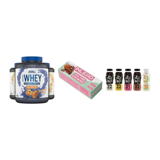 Schokolade Geschmacks-Trio: Applied + 3× INLEAD Tea + 2× XXL Nutritio – alle enthaltenen Artikel