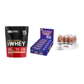 Schokolade Geschmacks-Trio: ON Whey Gold + 3× Snickers LOW + 1 weitere – alle enthaltenen Artikel