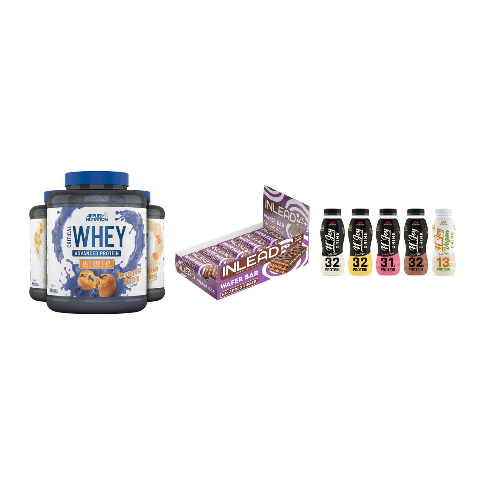 Schokolade Geschmacks-Trio: Applied + 3× INLEAD Wafer + 1 weitere – alle enthaltenen Artikel