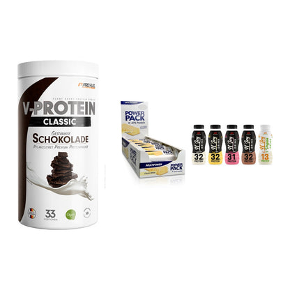 Schokolade Geschmacks-Trio: ProFuel + 3× Multipower + 2× XXL Nutritio – alle enthaltenen Artikel
