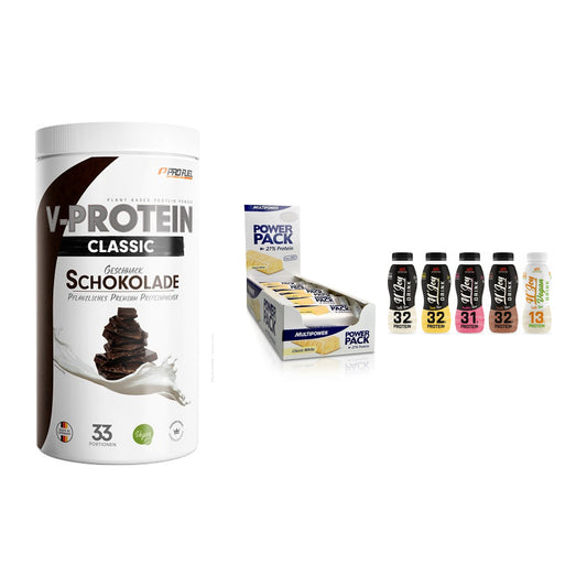 Schokolade Geschmacks-Trio: ProFuel + 3× Multipower + 2× XXL Nutritio – alle enthaltenen Artikel