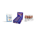 Schokolade Geschmacks-Trio: NNT Whey + 3× Snickers LOW + 1 weitere – alle enthaltenen Artikel