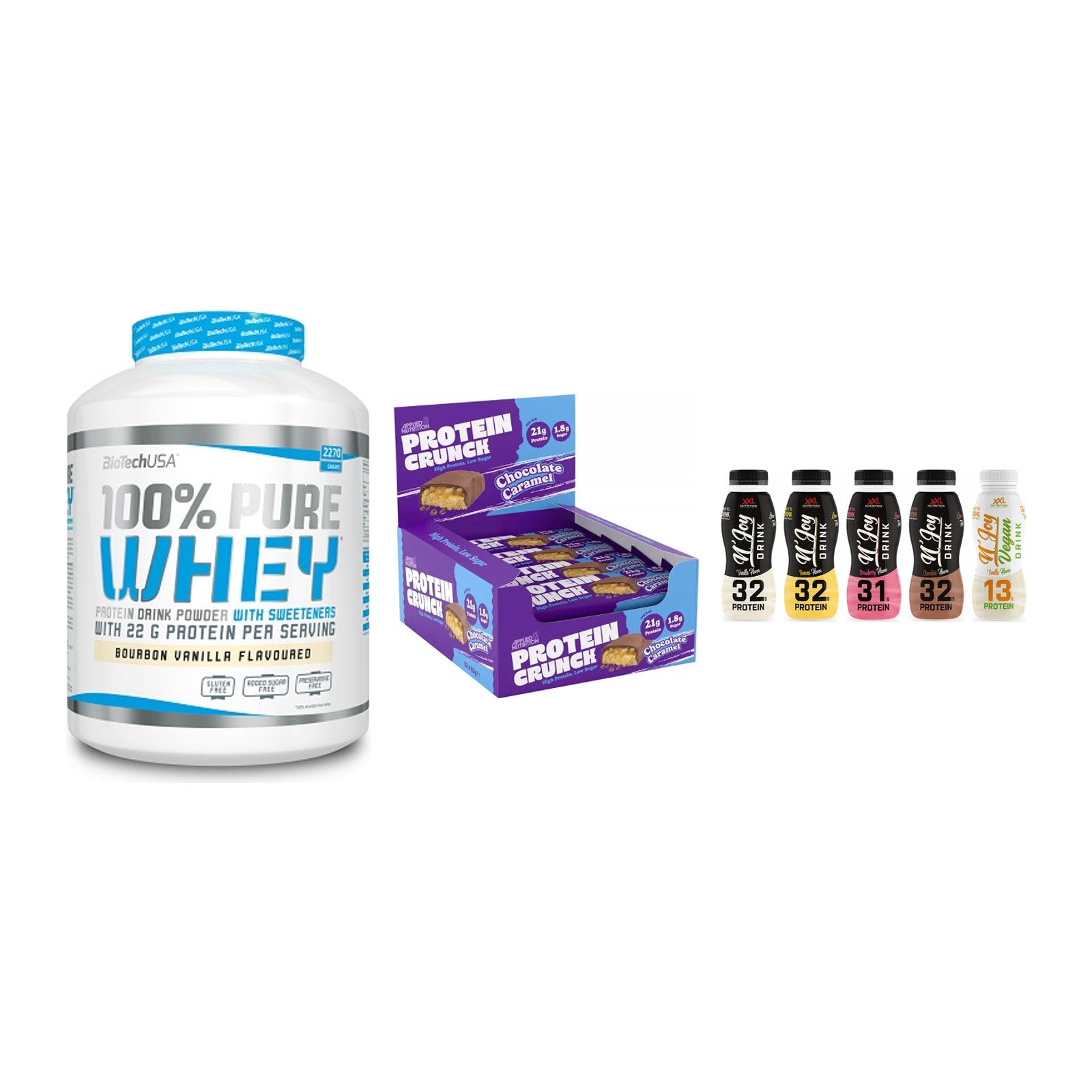 Schokolade Geschmacks-Trio: BioTech 100% + 3× Applied + 1 weitere – alle enthaltenen Artikel