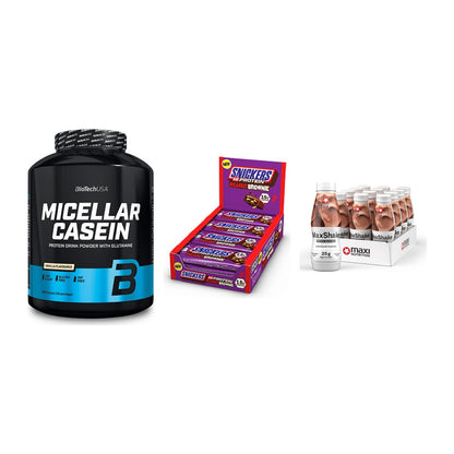 Schokolade Geschmacks-Trio: BioTech + 3× Snickers + 2× MaxiNutritio – alle enthaltenen Artikel