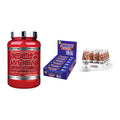 Schokolade Geschmacks-Trio: Scitec 100% + 3× Snickers LOW + 1 weitere – alle enthaltenen Artikel