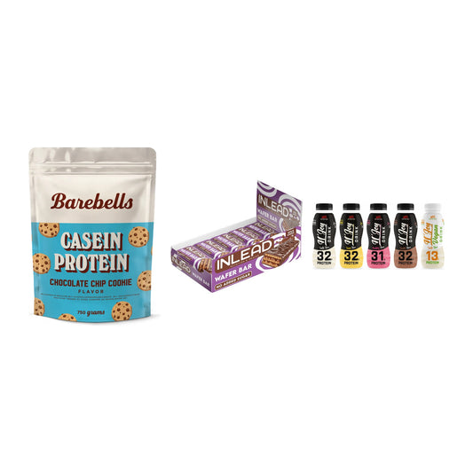 Schokolade Geschmacks-Trio: Barebells + 3× INLEAD Wafer + 1 weitere – alle enthaltenen Artikel
