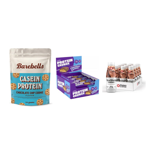 Schokolade Geschmacks-Trio: Barebells + 3× Applied + 2× MaxiNutritio – alle enthaltenen Artikel