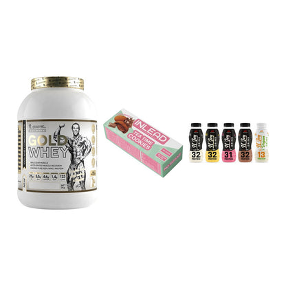 Schokolade Geschmacks-Trio: Kevin Levrone + 3× INLEAD Tea + 1 weitere – alle enthaltenen Artikel