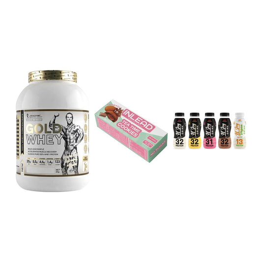 Schokolade Geschmacks-Trio: Kevin Levrone + 3× INLEAD Tea + 1 weitere – alle enthaltenen Artikel