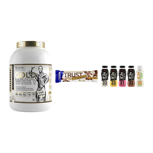 Schokolade Geschmacks-Trio: Kevin Levrone + 3× USN TRUST + 1 weitere – alle enthaltenen Artikel