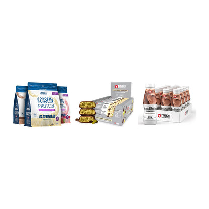 Schokolade Geschmacks-Trio: Applied + 3× MaxiNutrition + 1 weitere – alle enthaltenen Artikel