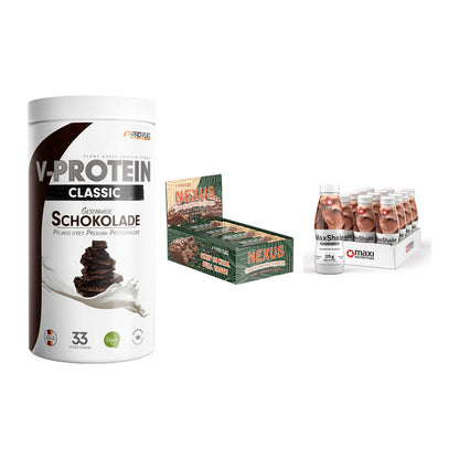 Schokolade Geschmacks-Trio: ProFuel VEGAN PROTEIN + 2 weitere – alle enthaltenen Artikel