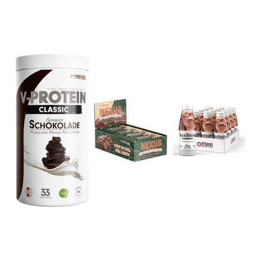 Schokolade Geschmacks-Trio: ProFuel VEGAN PROTEIN + 2 weitere – alle enthaltenen Artikel