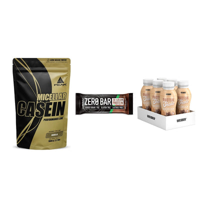 Schokolade Geschmacks-Trio: Peak Micellar Casein + 2 weitere – alle enthaltenen Artikel