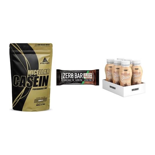 Schokolade Geschmacks-Trio: Peak Micellar Casein + 2 weitere – alle enthaltenen Artikel