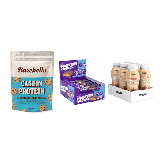 Schokolade Geschmacks-Trio: Barebells + 3× Applied + 2× Weider PROTE – alle enthaltenen Artikel