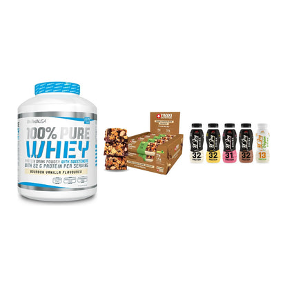 Schokolade Geschmacks-Trio: BioTech 100% Pure Whey + 2 weitere – alle enthaltenen Artikel