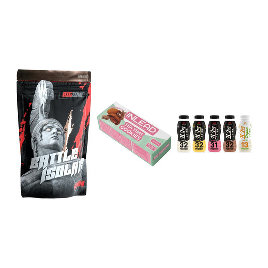 Schokolade Geschmacks-Trio: Big Zone + 3× INLEAD Tea + 2× XXL Nutritio – alle enthaltenen Artikel