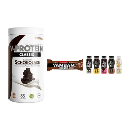 Schokolade Geschmacks-Trio: ProFuel + 3× Body Attack + 2× XXL Nutritio – alle enthaltenen Artikel