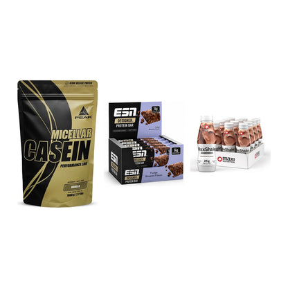 Schokolade Geschmacks-Trio: Peak Micellar Casein + 2 weitere – alle enthaltenen Artikel