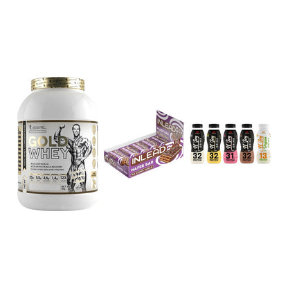 Schokolade Geschmacks-Trio: Kevin Levrone Gold Whey + 2 weitere – alle enthaltenen Artikel