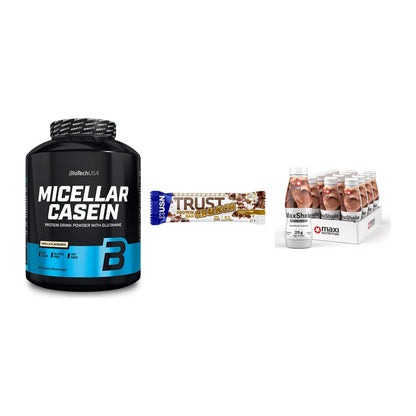 Schokolade Geschmacks-Trio: BioTech + 3× USN TRUST + 2× MaxiNutritio – alle enthaltenen Artikel