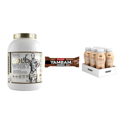 Schokolade Geschmacks-Trio: Kevin Levrone + 3× Body Attack + 1 weitere – alle enthaltenen Artikel