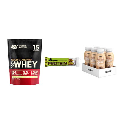 Schokolade Geschmacks-Trio: ON Whey Gold Standard + 2 weitere – alle enthaltenen Artikel