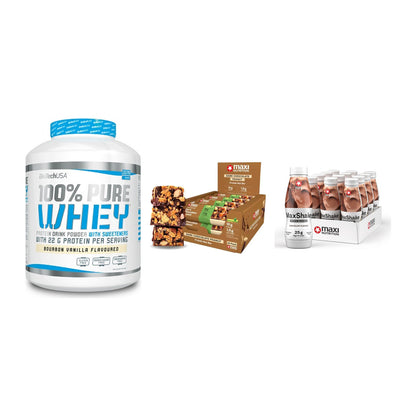 Schokolade Geschmacks-Trio: BioTech 100% Pure Whey + 2 weitere – alle enthaltenen Artikel