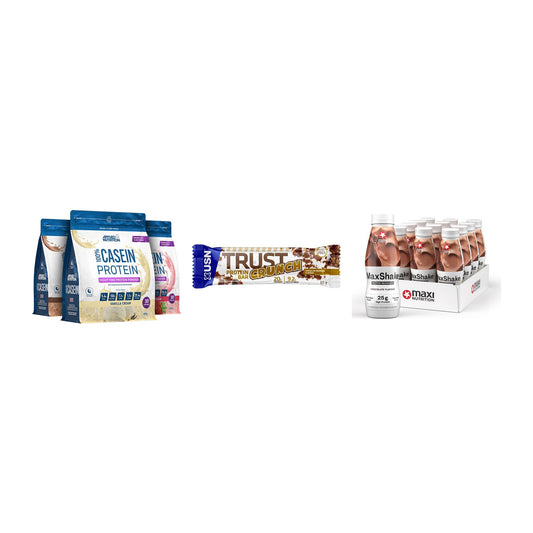 Schokolade Geschmacks-Trio: Applied + 3× USN TRUST + 2× MaxiNutritio – alle enthaltenen Artikel