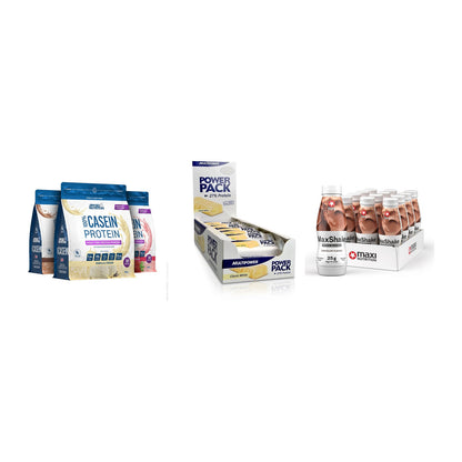Schokolade Geschmacks-Trio: Applied + 3× Multipower + 2× MaxiNutritio – alle enthaltenen Artikel