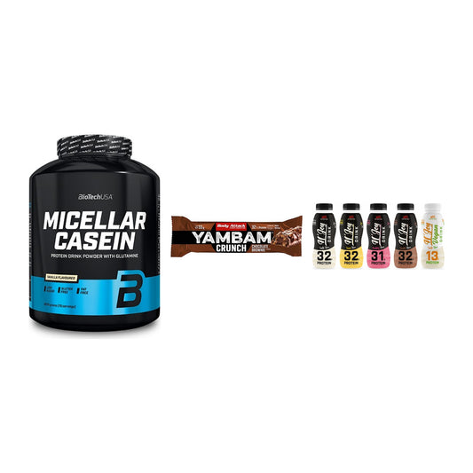 Schokolade Geschmacks-Trio: BioTech + 3× Body Attack + 2× XXL Nutritio – alle enthaltenen Artikel