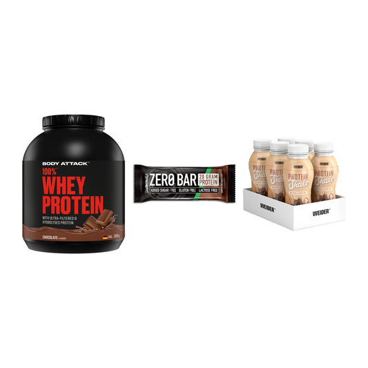 Schokolade Geschmacks-Trio: Body Attack + 3× BioTech Zero + 1 weitere – alle enthaltenen Artikel