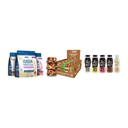 Schokolade Geschmacks-Trio: Applied + 3× MaxiNutrition + 1 weitere – alle enthaltenen Artikel