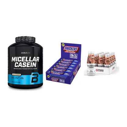 Schokolade Geschmacks-Trio: BioTech + 3× Snickers LOW + 1 weitere – alle enthaltenen Artikel