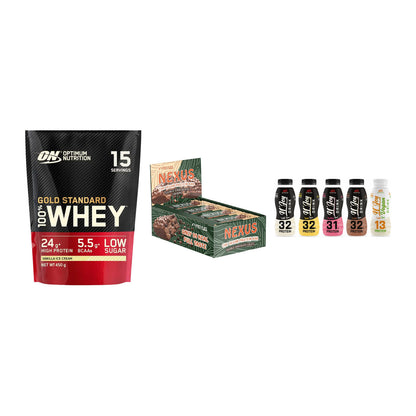 Schokolade Geschmacks-Trio: ON Whey Gold Standard + 2 weitere – alle enthaltenen Artikel