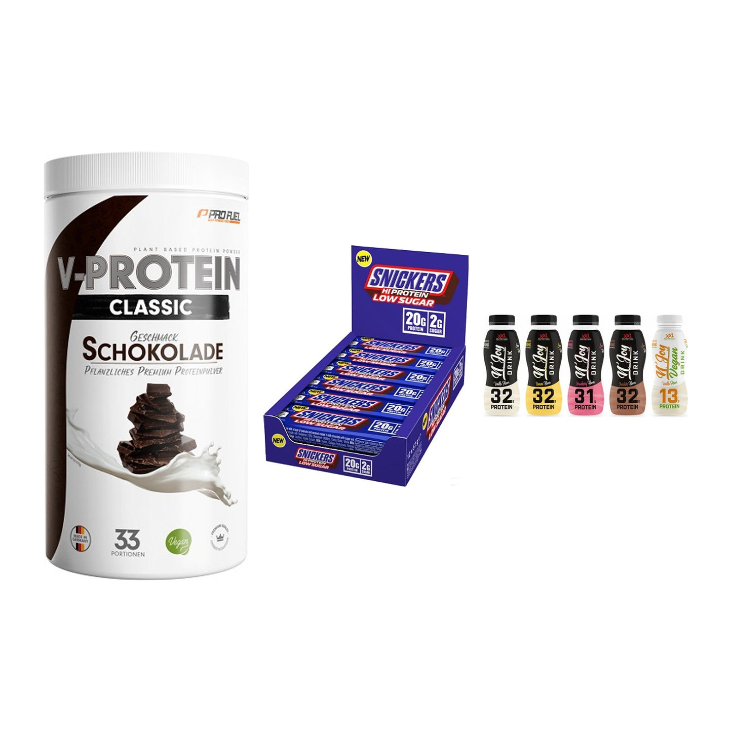 Schokolade Geschmacks-Trio: ProFuel VEGAN PROTEIN + 2 weitere – alle enthaltenen Artikel