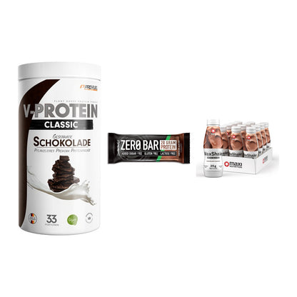 Schokolade Geschmacks-Trio: ProFuel VEGAN PROTEIN + 2 weitere – alle enthaltenen Artikel