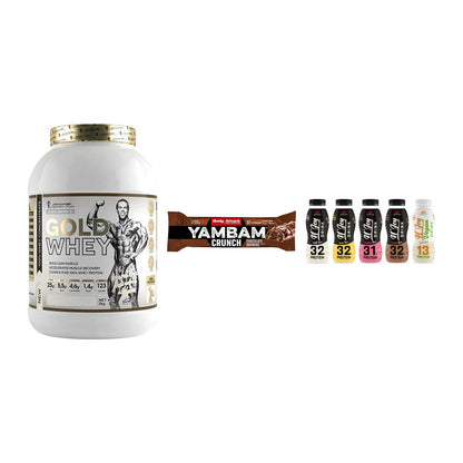 Schokolade Geschmacks-Trio: Kevin Levrone + 3× Body Attack + 1 weitere – alle enthaltenen Artikel
