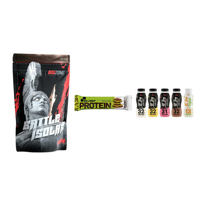 Schokolade Geschmacks-Trio: Big Zone + 3× Olimp Protein + 1 weitere – alle enthaltenen Artikel