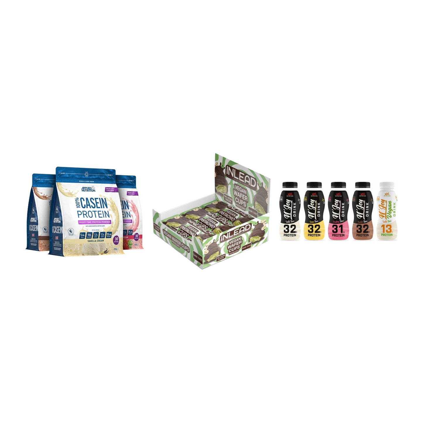 Schokolade Geschmacks-Trio: Applied + 3× INLEAD Wafer + 1 weitere – alle enthaltenen Artikel