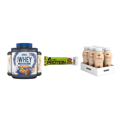 Schokolade Geschmacks-Trio: Applied + 3× Olimp Protein + 1 weitere – alle enthaltenen Artikel