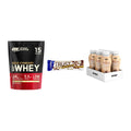 Schokolade Geschmacks-Trio: ON Whey Gold + 3× USN TRUST + 1 weitere – alle enthaltenen Artikel