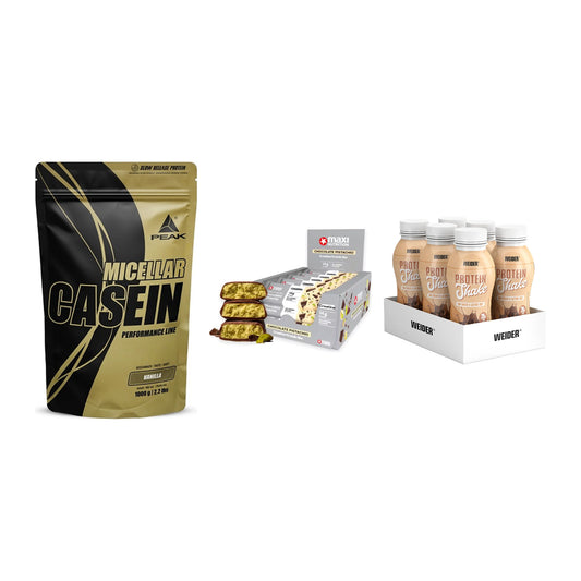 Schokolade Geschmacks-Trio: Peak Micellar Casein + 2 weitere – alle enthaltenen Artikel