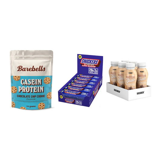 Schokolade Geschmacks-Trio: Barebells + 3× Snickers LOW + 1 weitere – alle enthaltenen Artikel