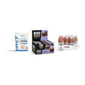 Schokolade Geschmacks-Trio: NNT Whey + 3× ESN Designer Bar + 1 weitere – alle enthaltenen Artikel